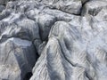Changes, sharpness, formations, crevices, corrugated and sharp structures in stones Royalty Free Stock Photo