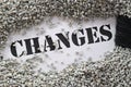Changes -- treasure word series Royalty Free Stock Photo