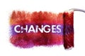 The changes word painting