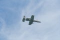 Changi, Singapore - Feb 6,2010 : USAF A-10 Thunderbolt II fighter Royalty Free Stock Photo