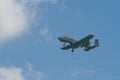 Changi, Singapore - Feb 6,2010 : USAF A-10 Thunderbolt II fighter Royalty Free Stock Photo