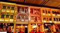 Changi ,Singapore - January 12,2020 : Ancient classical architecture of the building, facade in different shades -