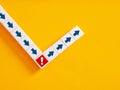 Changing the action, strategy or way after a warning or error detection. To correct the mistakes and finding the right direction