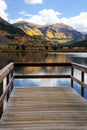 Changing Aspens above a lake