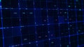 Changing data in numeric table. Animation. Neon digital is table with changing numbers in cells. Digital table with
