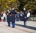 Changing of the Guard Arlington Cemetery Va Royalty Free Stock Photo