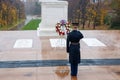 Changing the guard at Arlington national Cemetery in Washington Royalty Free Stock Photo