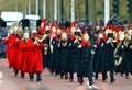 Changing of the guard in Buckingham Palace Royalty Free Stock Photo