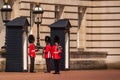 Changing of the Guard at Buckingham Palace in London Royalty Free Stock Photo