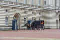 Changing of the guard in Buckingham Palace in London Royalty Free Stock Photo