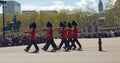 Changing the guard at Buckingham Palace, London Royalty Free Stock Photo