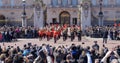 Changing the guard at Buckingham Palace, London Royalty Free Stock Photo