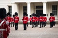 Changing of the guard ceremony at Buckingham Palace, London, UK Royalty Free Stock Photo