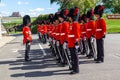 Changing of the Guard Ceremony at Citadelle in Old Quebec Royalty Free Stock Photo