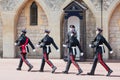 Changing guard ceremony in Windsor Castle, England Royalty Free Stock Photo