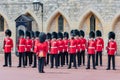 Changing guard ceremony in Windsor Castle, England Royalty Free Stock Photo