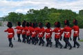 Changing of the Guard at The Citadelle, Quebec Royalty Free Stock Photo