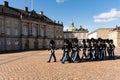 Changing the guard in Copenaghen Royalty Free Stock Photo