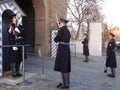 Changing of the guard of honor guards at the Presidential Palace