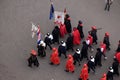 Changing of the guard honorary Cravat Regiment on the occasion of `World Cravat Day`, Zagreb Royalty Free Stock Photo