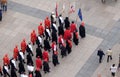 Changing of the guard honorary Cravat Regiment on the occasion of `World Cravat Day`, Zagreb