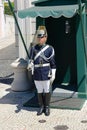 Changing of Guard in Lisbon, Portugal Royalty Free Stock Photo