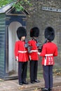 Changing of the Guard in London England Royalty Free Stock Photo