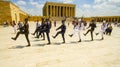 Changing of the guard at the mausoleum of Mustafa Kemal Ataturk. Ankara. Turkey