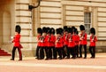Changing of Guard parade at the Buckingham Palace, London, UK