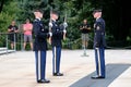 Changing of the guard at the Tomb of the Unknown at Arlington Ce Royalty Free Stock Photo