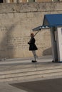 Changing the guard at the Tomb of the Unknown Soldier in Athenes Royalty Free Stock Photo