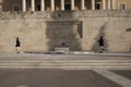 Changing the guard at the Tomb of the Unknown Soldier in Athenes Royalty Free Stock Photo