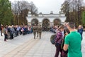 Changing the guard at the Tomb of Unknown Soldier in Warsaw