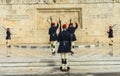 Changing Guard Tomb Unknown Soldier Athens Greece