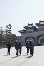 Changing guards in Martyrs Shrine