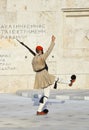 Changing guards near parliament at Athens