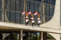 Changing of the guards at the Palace.