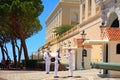 Changing guards at the palace, Monaco-ville, Monaco Royalty Free Stock Photo