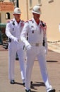 Changing guards at the palace, Monaco-ville, Monaco Royalty Free Stock Photo