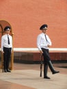 Changing of the Honor Guard Ceremony, Tomb of the Unknown Soldier, Moscow, Russia Royalty Free Stock Photo