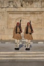 Changing of the presidential guard Evzones, Syntagma square, Athens Royalty Free Stock Photo