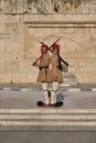 Changing of the presidential guard Evzones, Syntagma square, Athens Royalty Free Stock Photo