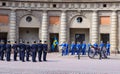 Changing the royal guard of honour. Stockholm. Sweden
