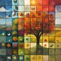 changing seasons using cubes