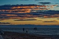 Promenade at sunset at Sainte-Luce sur mer