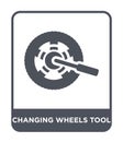 changing wheels tool icon in trendy design style. changing wheels tool icon isolated on white background. changing wheels tool Royalty Free Stock Photo