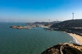 Changjiang Ao Windmill Field in Fujian, China.