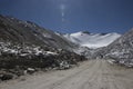 Changla pass with flare light