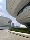 Changsha City, Hunan, China - August 17, 2023: The Changsha Meixi Lake International Culture and Arts Centre