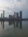 Changsha skyline by Xiangjiang River, Hunan, China